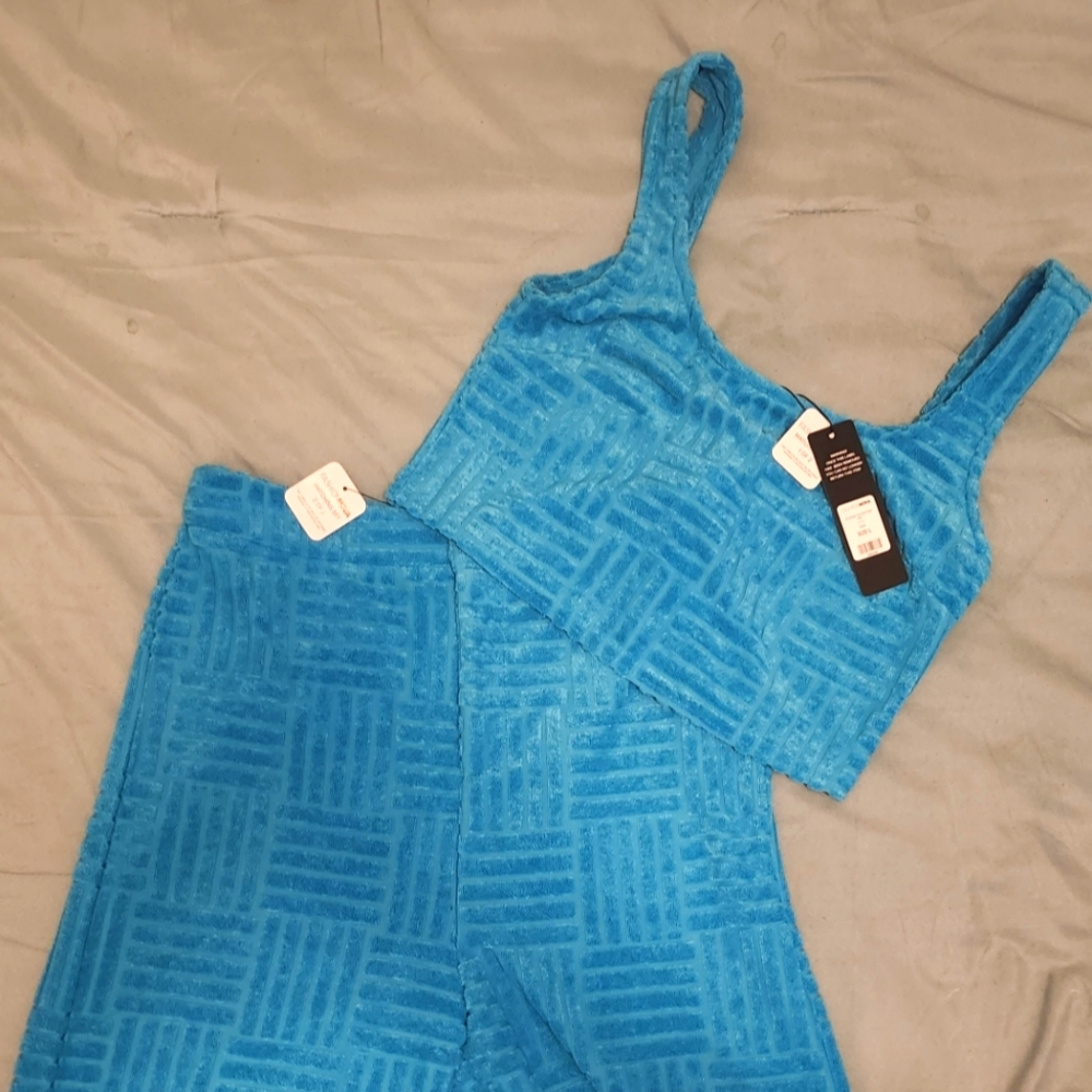 Fashion Nova Vibrant Blue Pants Set